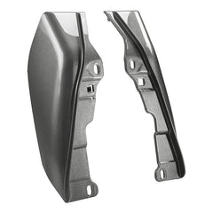 HR3 Superior Blue / Billet Silver Mid-Frame Air Deflectors For Harley Touring and Trike Models 09-24