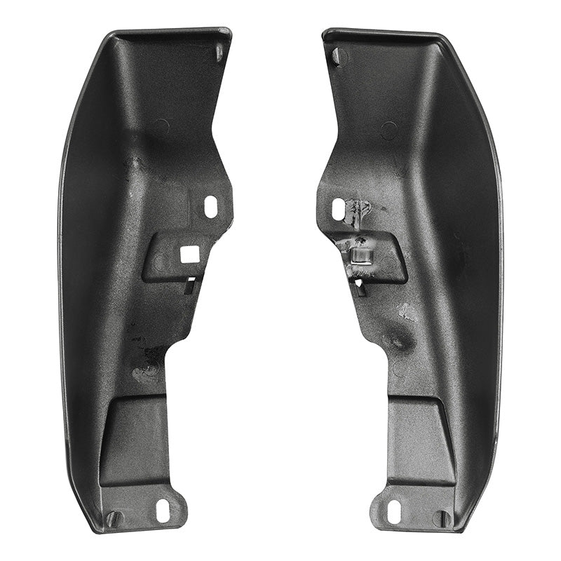 HR3 Superior Blue / Billet Silver Mid-Frame Air Deflectors For Harley Touring and Trike Models 09-24
