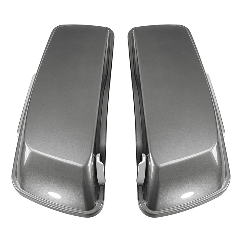 HR3 Superior Blue / Billet Silver Hard Saddlebags (Regular) For Harley Touring 14-23