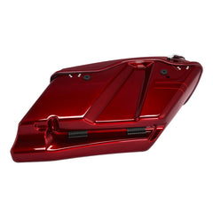 HR3 Velocity Red Sunglo CVO Stretched Saddlebags For 14-23 Harley Touring