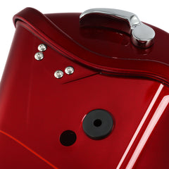 HR3 Velocity Red Sunglo CVO Stretched Saddlebags For 14-23 Harley Touring