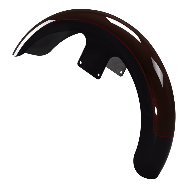 HR3 Midnight Crimson / Vivid Black 21" Wrap Front Fender Fit For Harley Touring 2014-2023