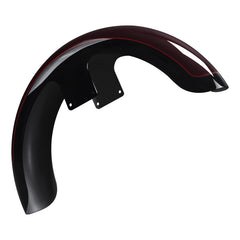 HR3 Midnight Crimson / Vivid Black 21" Wrap Front Fender Fit For Harley Touring 2014-2023