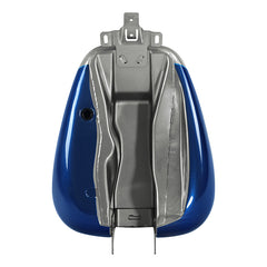 HR3 Superior Blue / Billet Silver Fuel Gas Tank For 2008-2023 Harley Touring Models
