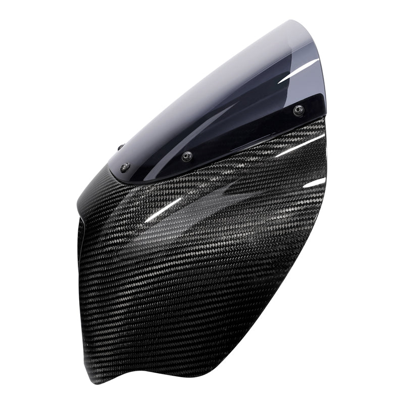 HR3 Carbon Fiber Vivid Black Headlight Fairing & Windshield Fit For Harley Softail FXBB FXLR 2018-later