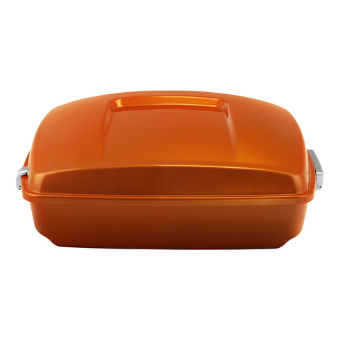 HR3 Amber Whiskey 2014SG 10.7" Chopped Style Touring Trunk Luggage For Harley Touring 2014-2024