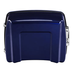 HR3 Zephyr Blue / Black Sunglo 10.7" Chopped Style Touring Trunk Luggage For 14-24 Harley Touring