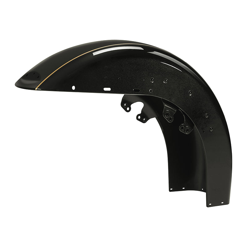 HR3 Black Quartz 2016UL Motorcycle 18" Front Mudguard Fender(can be installed with lighting)For Harley Touring Electra Glide Ultra Limited Tri Glide 14-23