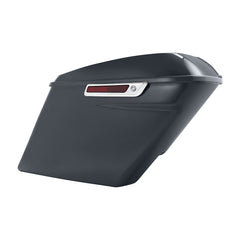 HR3 Gunship Gray 5" Stretched Extended Saddlebags FOR Harley Touring 2014-2023