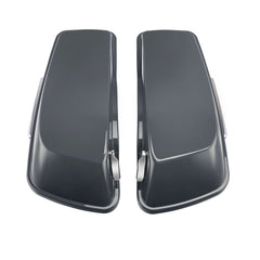HR3 Gunship Gray 5" Stretched Extended Saddlebags FOR Harley Touring 2014-2023