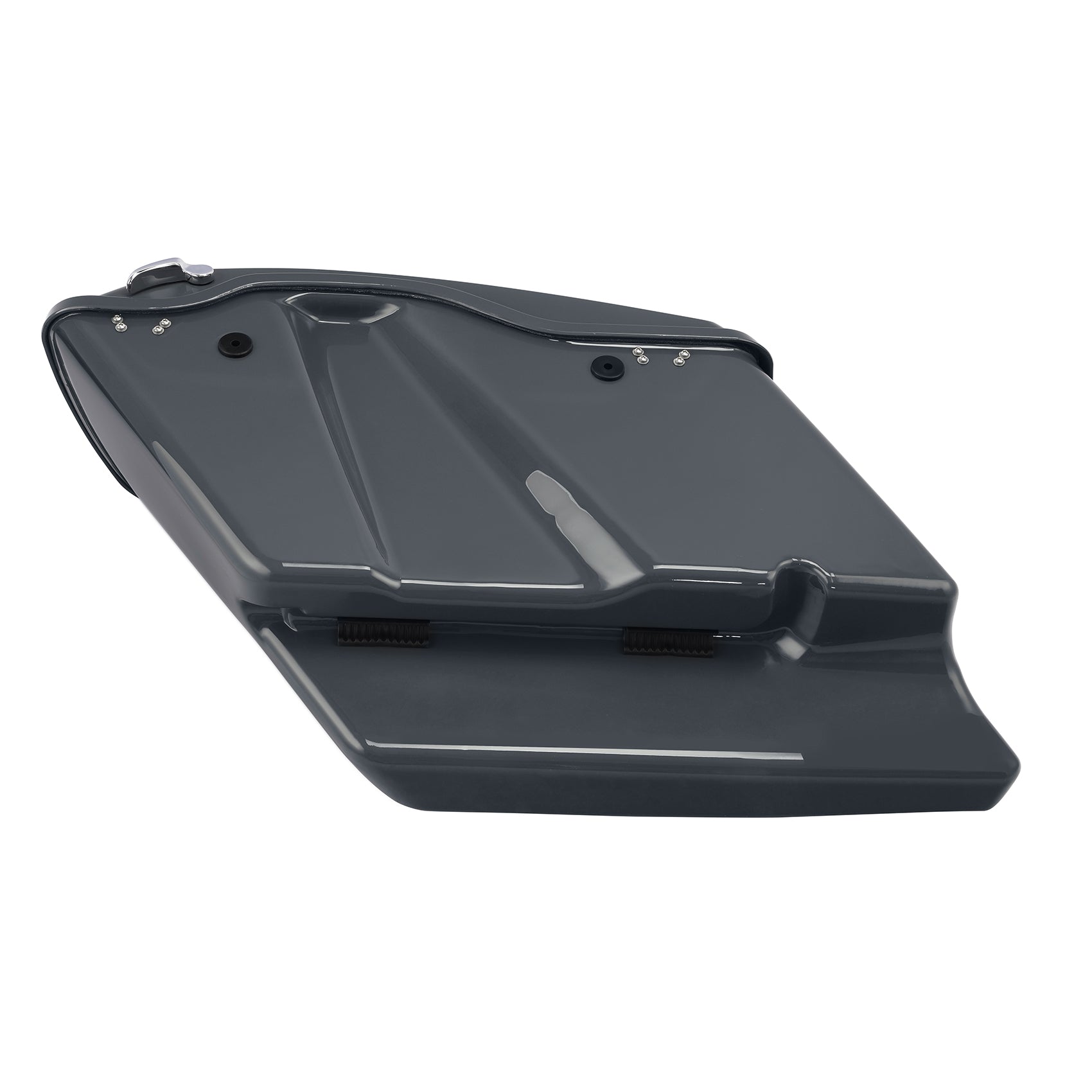 HR3 Gunship Gray 5" Stretched Extended Saddlebags FOR Harley Touring 2014-2023