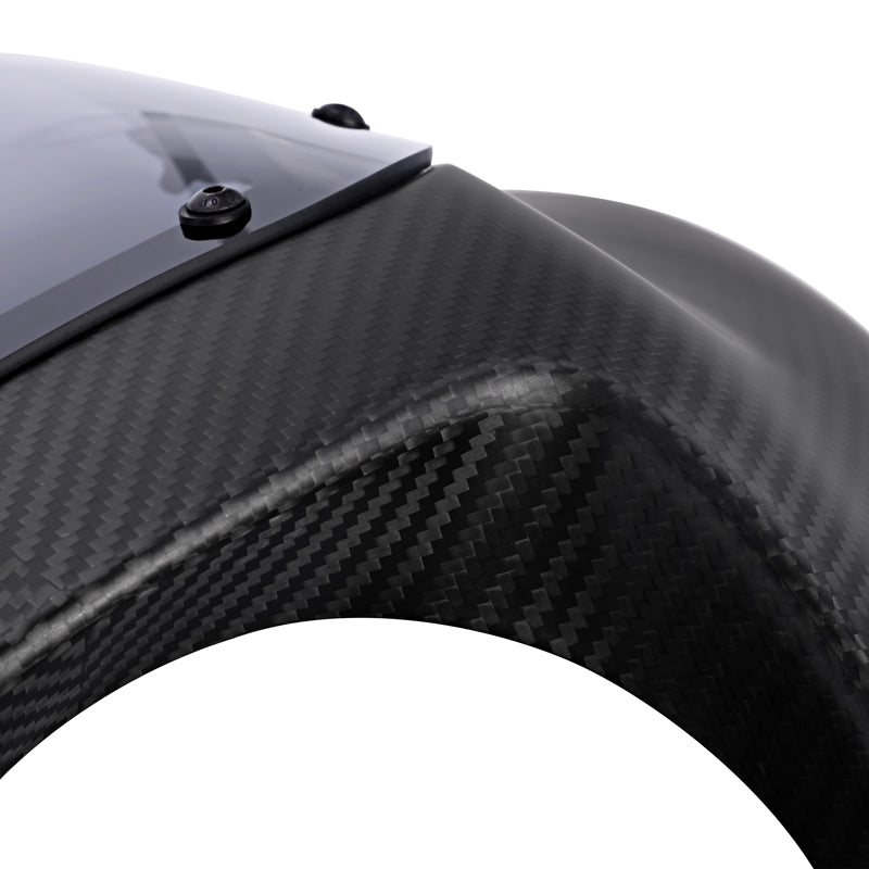 HR3 Carbon Fiber Black Denim Headlight Fairing & Windshield Fit For Harley Softail FXBB FXLR 2018-later