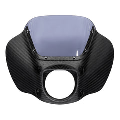 HR3 Carbon Fiber Vivid Black Headlight Fairing & Windshield Fit For Harley Softail FXBB FXLR 2018-later