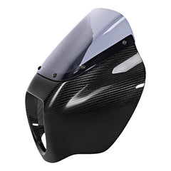 HR3 Carbon Fiber Vivid Black Headlight Fairing & Windshield Fit For Harley Softail FXBB FXLR 2018-later