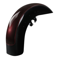 HR3 Midnight Crimson / Vivid Black Motorcycle 18" Wide Tire Front Mudguard Fender For Harley Touring Models 2014-2023