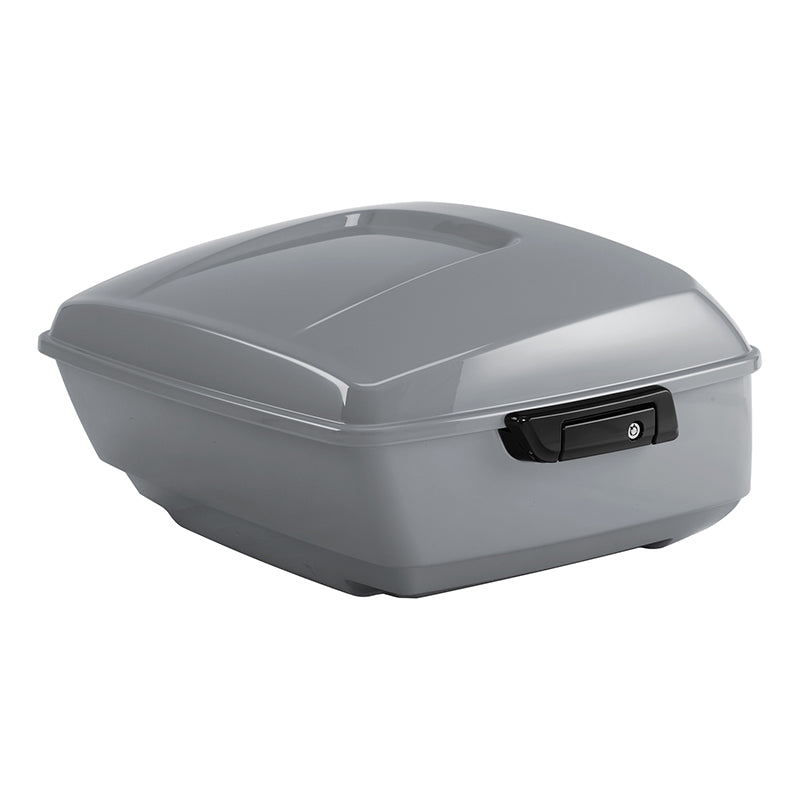 HR3 Billiard Gray 13.7" King Size Touring Trunk Luggage For 14-24 Harley Touring
