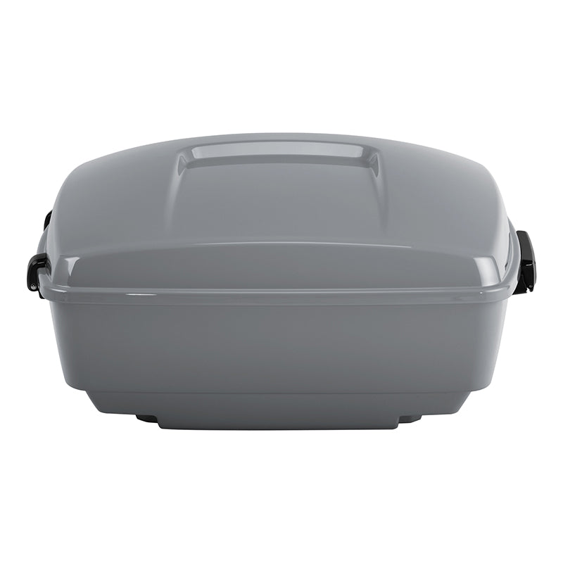 HR3 Billiard Gray 13.7" King Size Touring Trunk Luggage For 14-24 Harley Touring