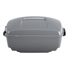 HR3 Billiard Gray 13.7" King Size Touring Trunk Luggage For 14-24 Harley Touring