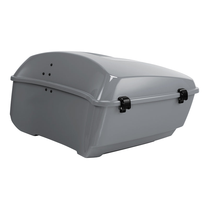HR3 Billiard Gray 13.7" King Size Touring Trunk Luggage For 14-24 Harley Touring