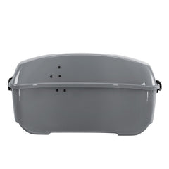 HR3 Billiard Gray 13.7" King Size Touring Trunk Luggage For 14-24 Harley Touring