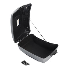 HR3 Billiard Gray 13.7" King Size Touring Trunk Luggage For 14-24 Harley Touring