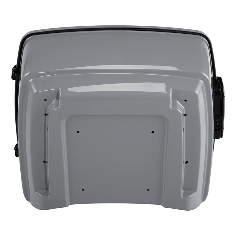 HR3 Billiard Gray 13.7" King Size Touring Trunk Luggage For 14-24 Harley Touring