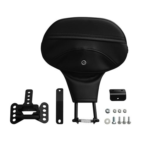 C.C. RIDER Rider Backrest 2 Up Seat Driver Backrest Pad For Harley Touring CVO Electra Glide Road King Street Glide Road Glide, 1988-2025