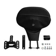 C.C. RIDER Rider Backrest 2 Up Seat Driver Backrest Pad For Harley Touring CVO Electra Glide Road King Street Glide Road Glide, 1988-2025