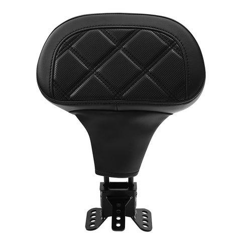 C.C. RIDER Rider Backrest 2 Up Seat Driver Backrest Pad For Harley Touring CVO Electra Glide Road King Street Glide Road Glide, 1988-2025