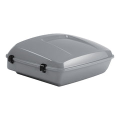 HR3 Billiard Gray 10.7" Chopped Style Touring Trunk Luggage For 23+ Harley Touring