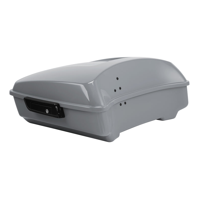 HR3 Billiard Gray 10.7" Chopped Style Touring Trunk Luggage For 23+ Harley Touring