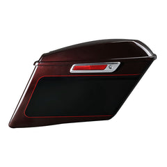 HR3Midnight Crimson / Vivid Black CVO Stretched Saddlebags For 14-23 Harley Touring