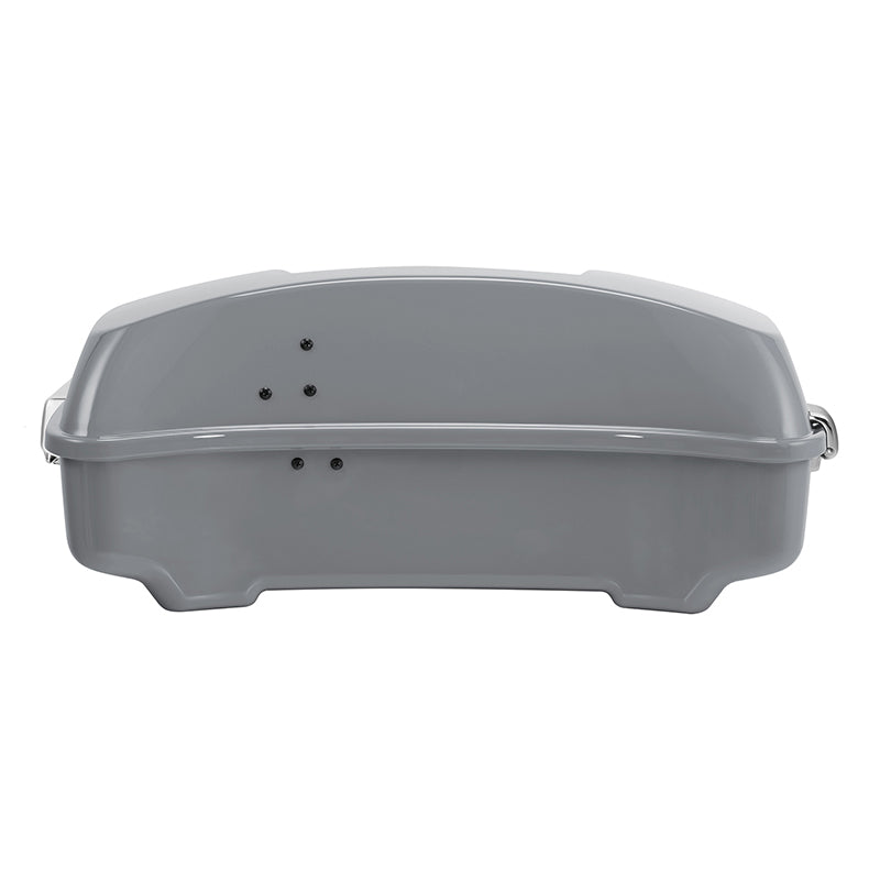 HR3 Billiard Gray 10.7" Chopped Style Touring Trunk Luggage For 23+ Harley Touring