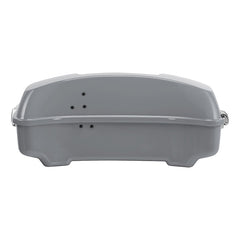 HR3 Billiard Gray 10.7" Chopped Style Touring Trunk Luggage For 23+ Harley Touring