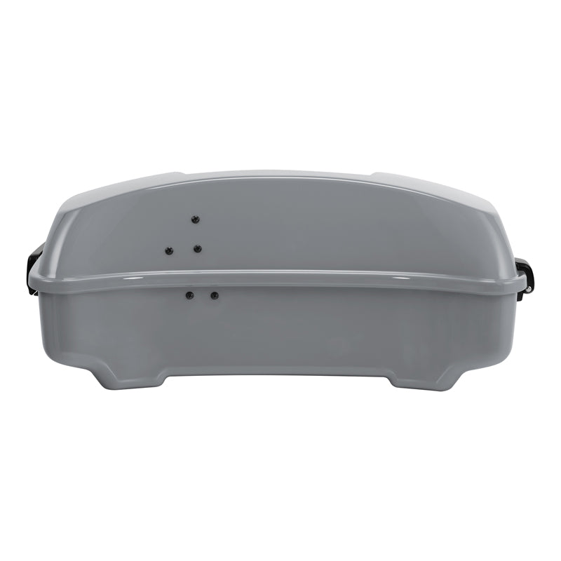 HR3 Billiard Gray 10.7" Chopped Style Touring Trunk Luggage For 23+ Harley Touring