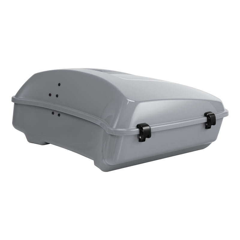 HR3 Billiard Gray 10.7" Chopped Style Touring Trunk Luggage For 23+ Harley Touring