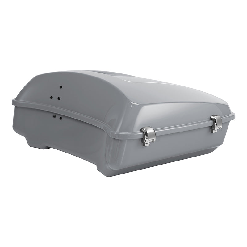 HR3 Billiard Gray 10.7" Chopped Style Touring Trunk Luggage For 23+ Harley Touring