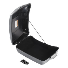 HR3 Billiard Gray 10.7" Chopped Style Touring Trunk Luggage For 23+ Harley Touring