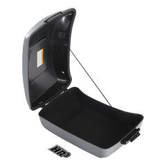 HR3 Billiard Gray 10.7" Chopped Style Touring Trunk Luggage For 23+ Harley Touring