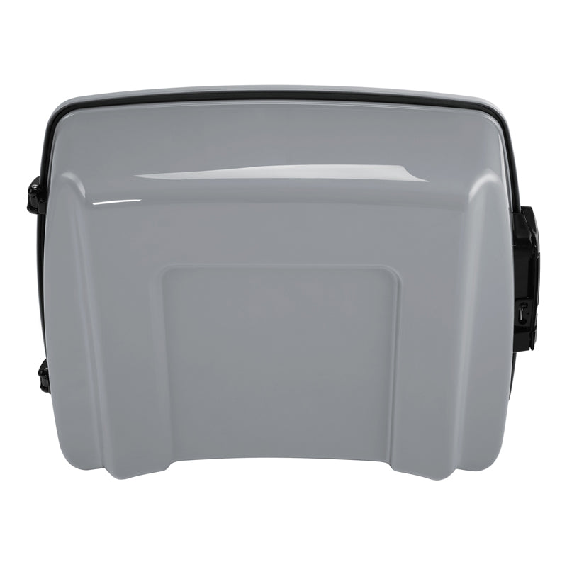 HR3 Billiard Gray 10.7" Chopped Style Touring Trunk Luggage For 23+ Harley Touring
