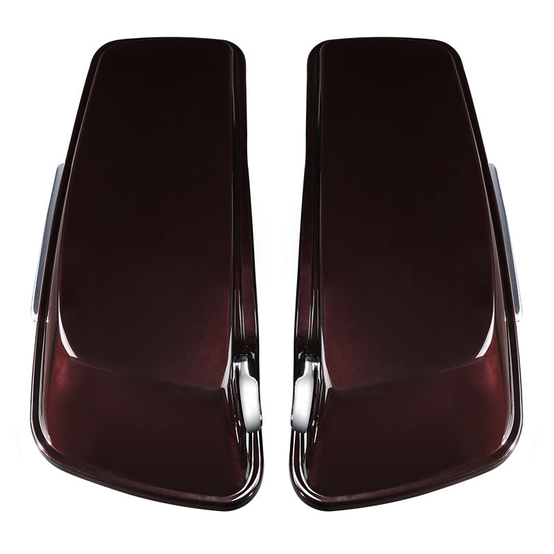 HR3Midnight Crimson / Vivid Black CVO Stretched Saddlebags For 14-23 Harley Touring