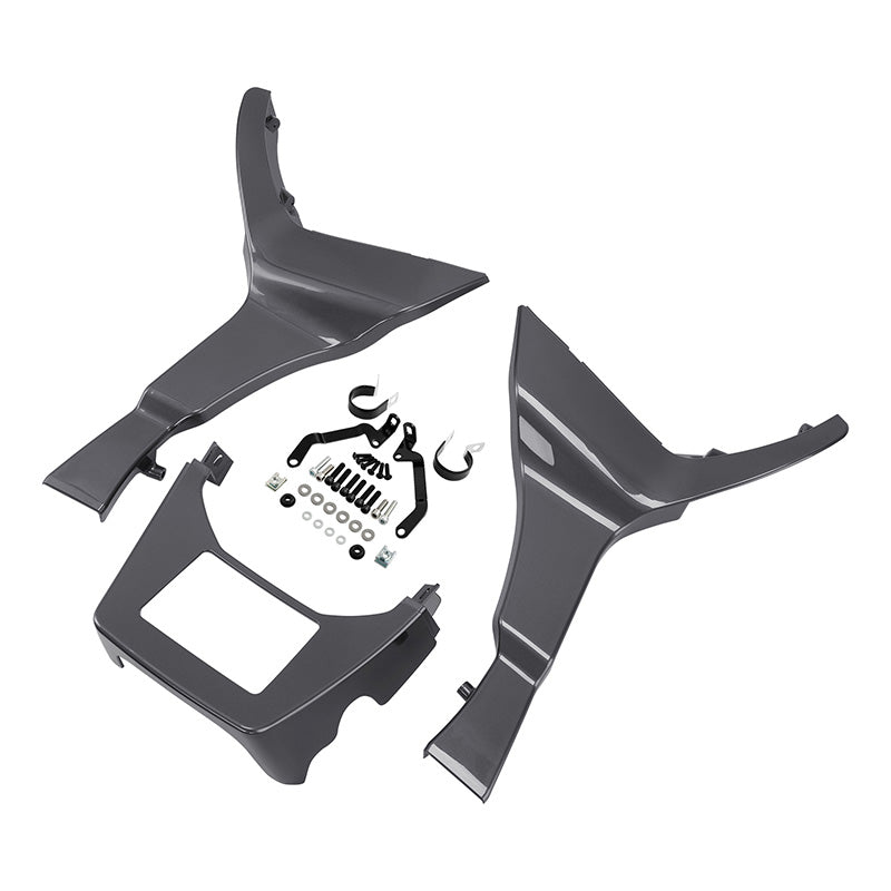 HR3 Gauntlet  Gray Metallic Spoiler Kit For Harley 2017-Later FLTRX, FLTRXS, FLTRXST models
