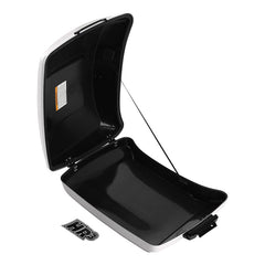 HR3 White Onyx Pearl 5.5" Razor Style Touring Trunk Luggage For 14-24 Touring
