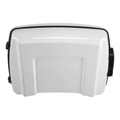 HR3 White Onyx Pearl 5.5" Razor Style Touring Trunk Luggage For 14-24 Touring