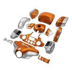 HR3 Amber Whiskey / Brilliant Silver Pearl Complete Body Fairing Kit For Harley Ultra Limited FLHTK 14-23