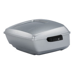 HR3 Atlas Silver Metallic 13.7" King Size Touring Trunk Luggage For 14-24 Harley Touring