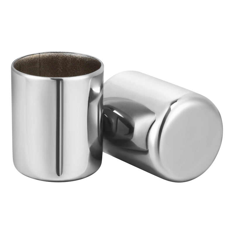 thumbnail image 2 of CB Billet Aluminum Docking Hardware Point Magnetic Cover Cap For Harley Softail Dyna Sportster (4-Pack, Chrome) 2 of 3