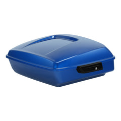 HR3 Blue Burst 10.7" Chopped Style Touring Trunk Luggage For 14-24 Harley Touring