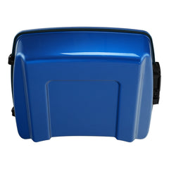 HR3 Blue Burst 10.7" Chopped Style Touring Trunk Luggage For 14-24 Harley Touring