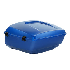 HR3 Blue Burst King Size Touring Trunk Luggage For Harley Touring 14-24